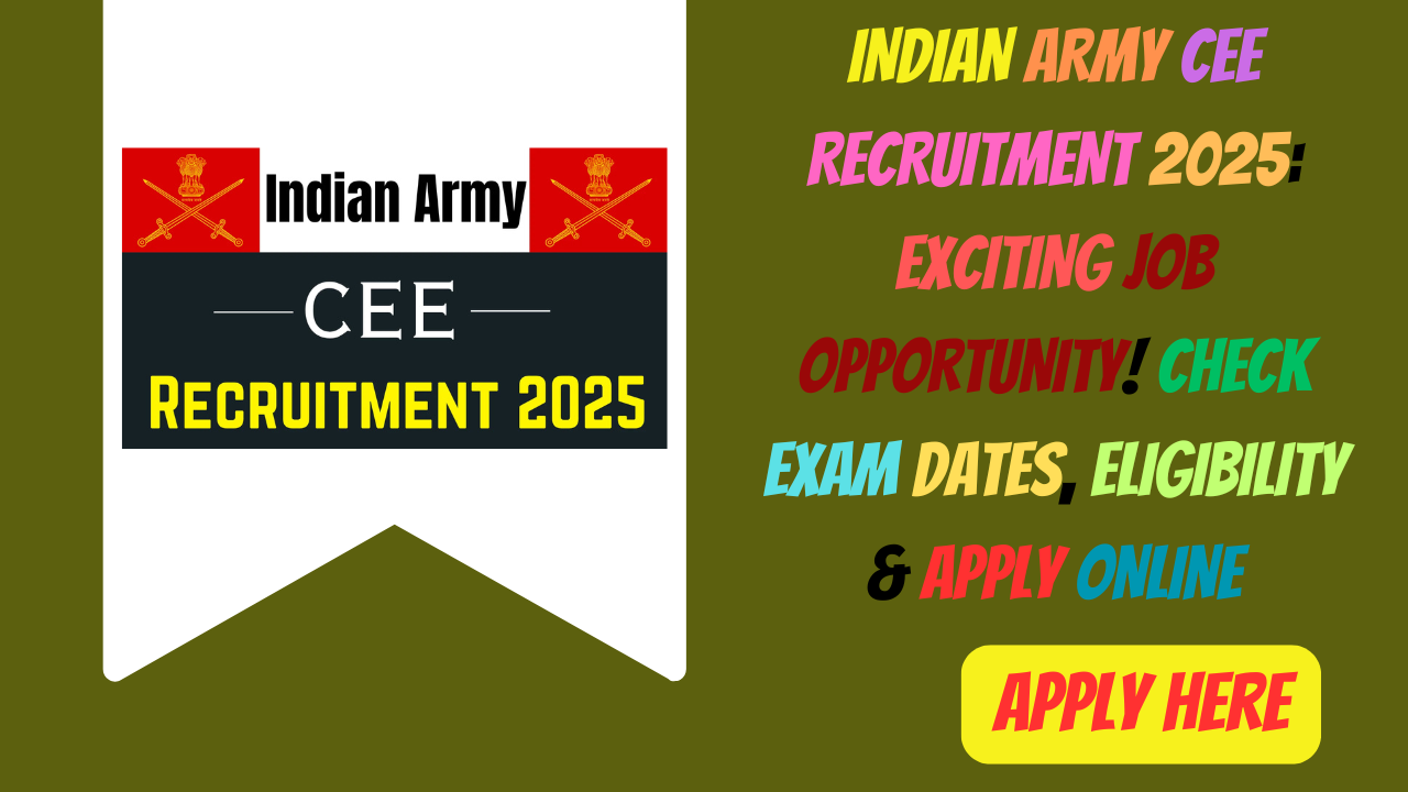 Indian Army CEE Recruitment 2025